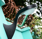 Solar LED Arm Light - Toughened Glass - 200 Lumens 4000K IP65 - Solar Panel 0.6W