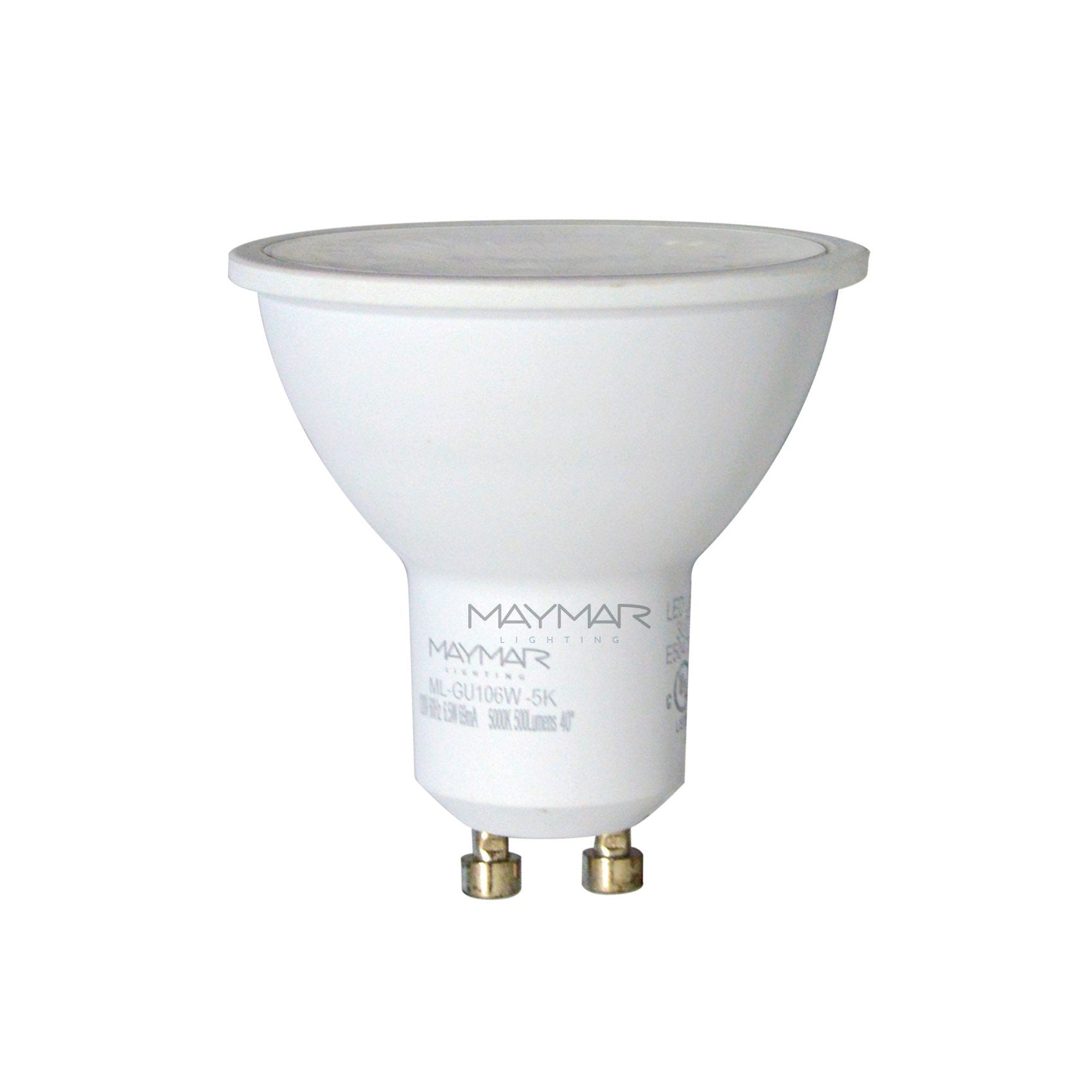 LED Light Bulb - GU10 - E26 Base - 6.5W 500 Lumens UL ES Certified - Dimmable
