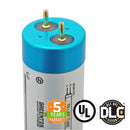 Hybrid T8 4ft LED Tube Light - Glass - G13 Base - 18W 2340 Lumens UL DLC Certified 5 Year Warranty - Ballast Compatible or Bypass - Pack of 25