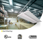 2ft LED Linear High Bay 165W 23100 Lumens - Frosted - UL DLC Certified 5 Year Warranty - Dimmable - Chain Mount