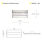 2ft LED Linear High Bay 165W 23100 Lumens - Frosted - UL DLC Certified 5 Year Warranty - Dimmable - Chain Mount