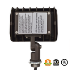 LED Flood Light 15W 2000 Lumens IP65 UL DLC Certified 5 Year Warranty - Knuckle Mount
