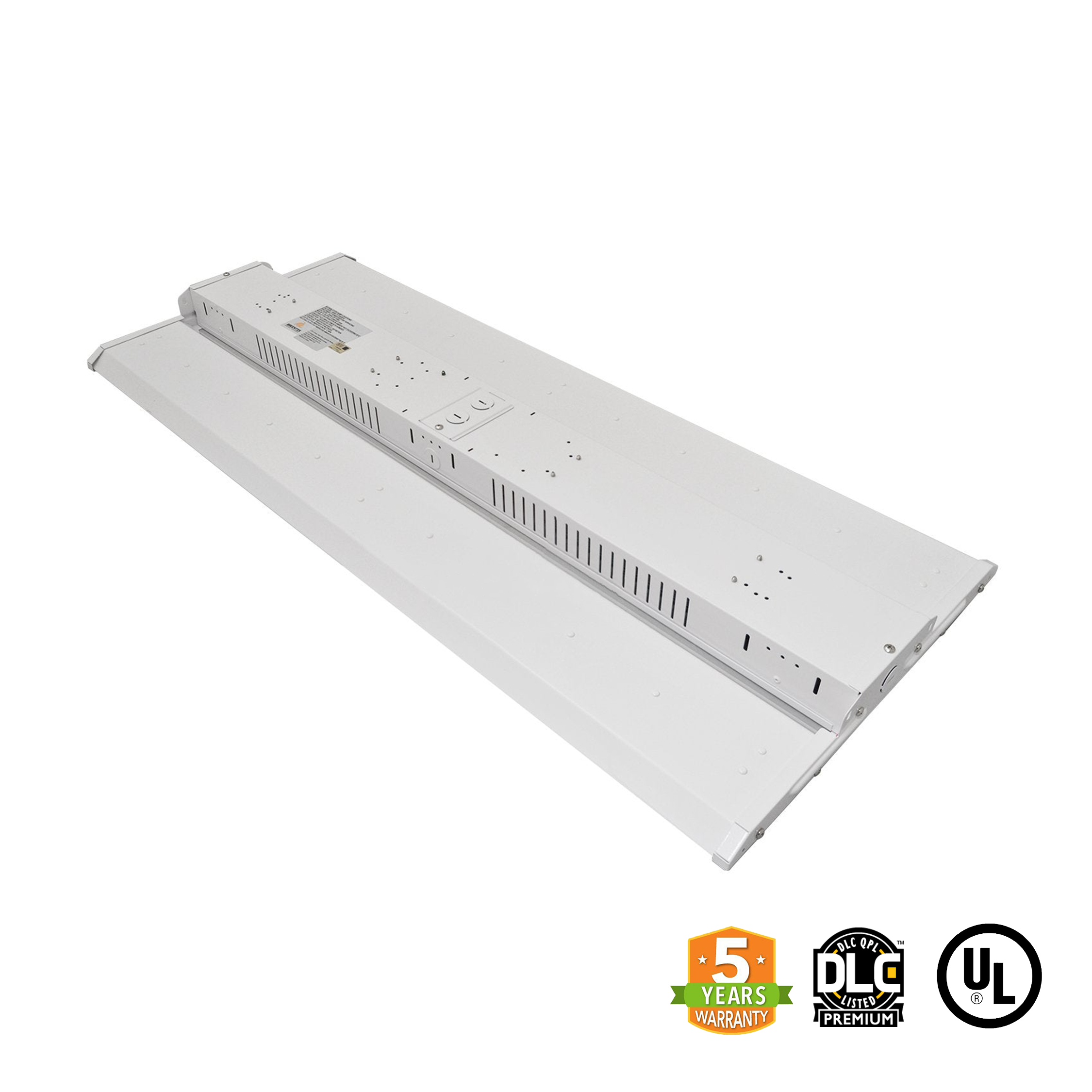 3ft LED Linear High Bay 300W 5000K 42237 Lumens - Frosted - UL DLC Certified 5 Year Warranty - Chain Mount