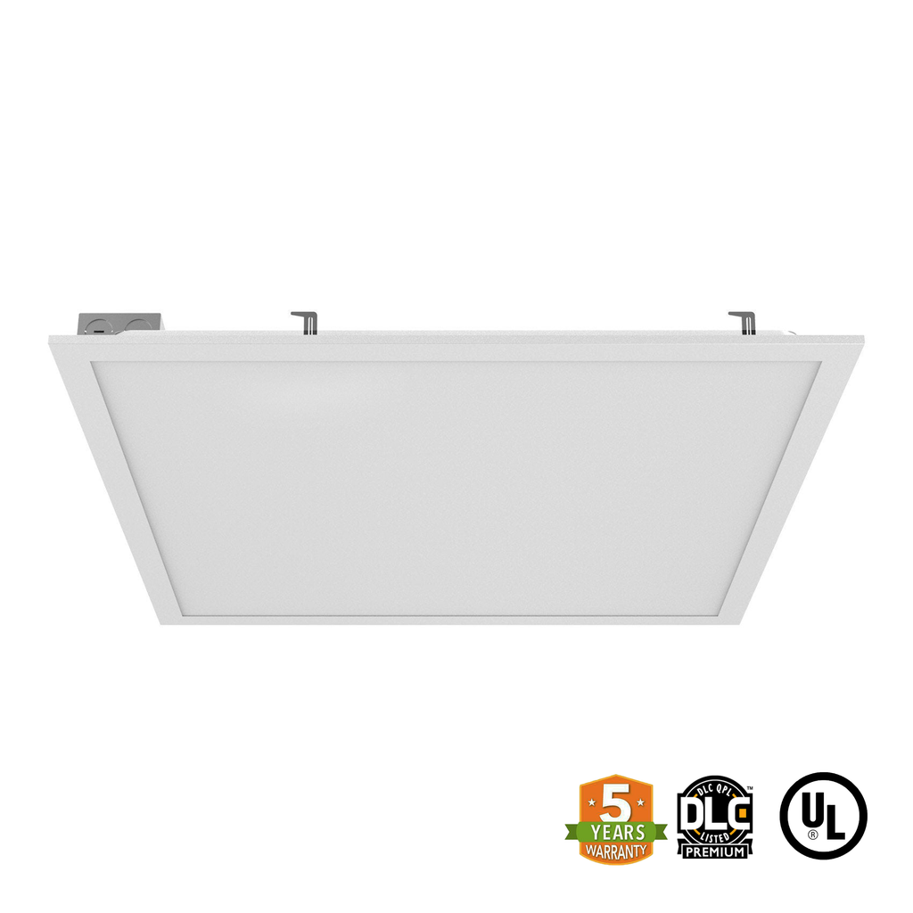 2X2 LED Panel Light 40W 5000 Lumens UL DLC Certified 5 Year Warranty - Backlit Panel - Drop Ceiling Light - Dimmable