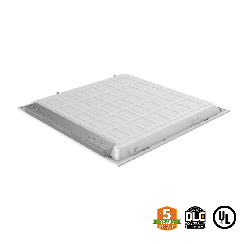 2X2 LED Panel Light 40W 5000 Lumens UL DLC Certified 5 Year Warranty - Backlit Panel - Drop Ceiling Light - Dimmable