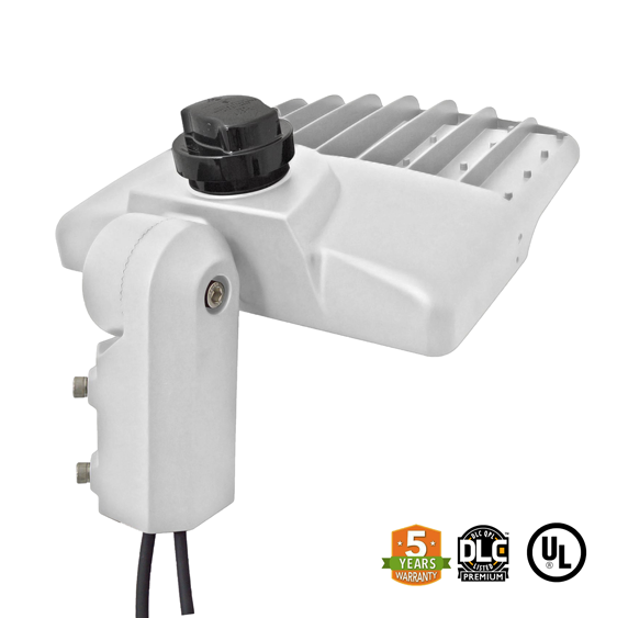LED Street/Pole Light 150W 21000 Lumens White IP65 UL DLC Certified 5 Year Warranty - With Shorting Cap - Slip Fitter Mount