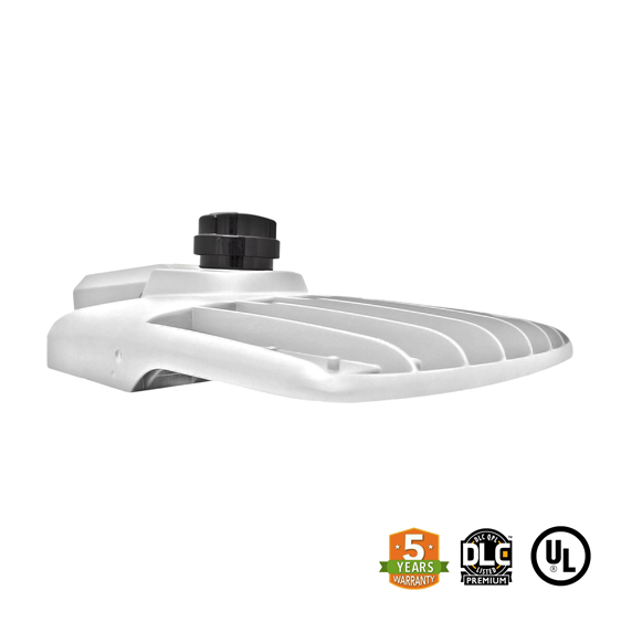 LED Street/Pole Light 150W 21000 Lumens White IP65 UL DLC Certified 5 Year Warranty - With Shorting Cap - Slip Fitter Mount