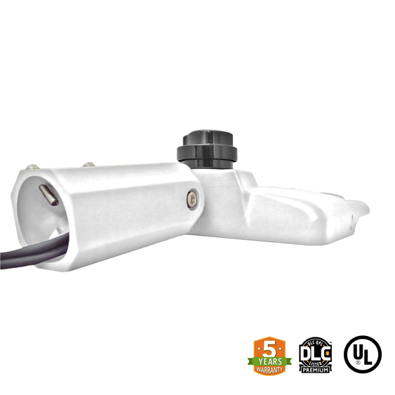 LED Street/Pole Light 150W 21000 Lumens White IP65 UL DLC Certified 5 Year Warranty - With Shorting Cap - Slip Fitter Mount