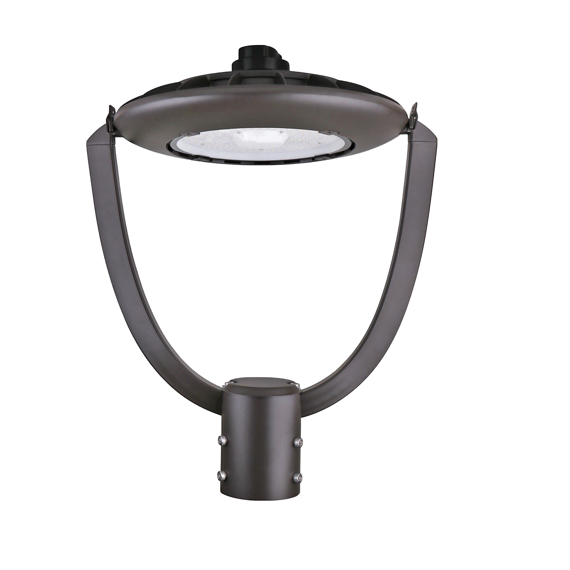 LED Post Top Light 35W 4830 Lumens Black IP65 DLC Premium 5 Year Warranty - With Shorting Cap - Tunable CCT