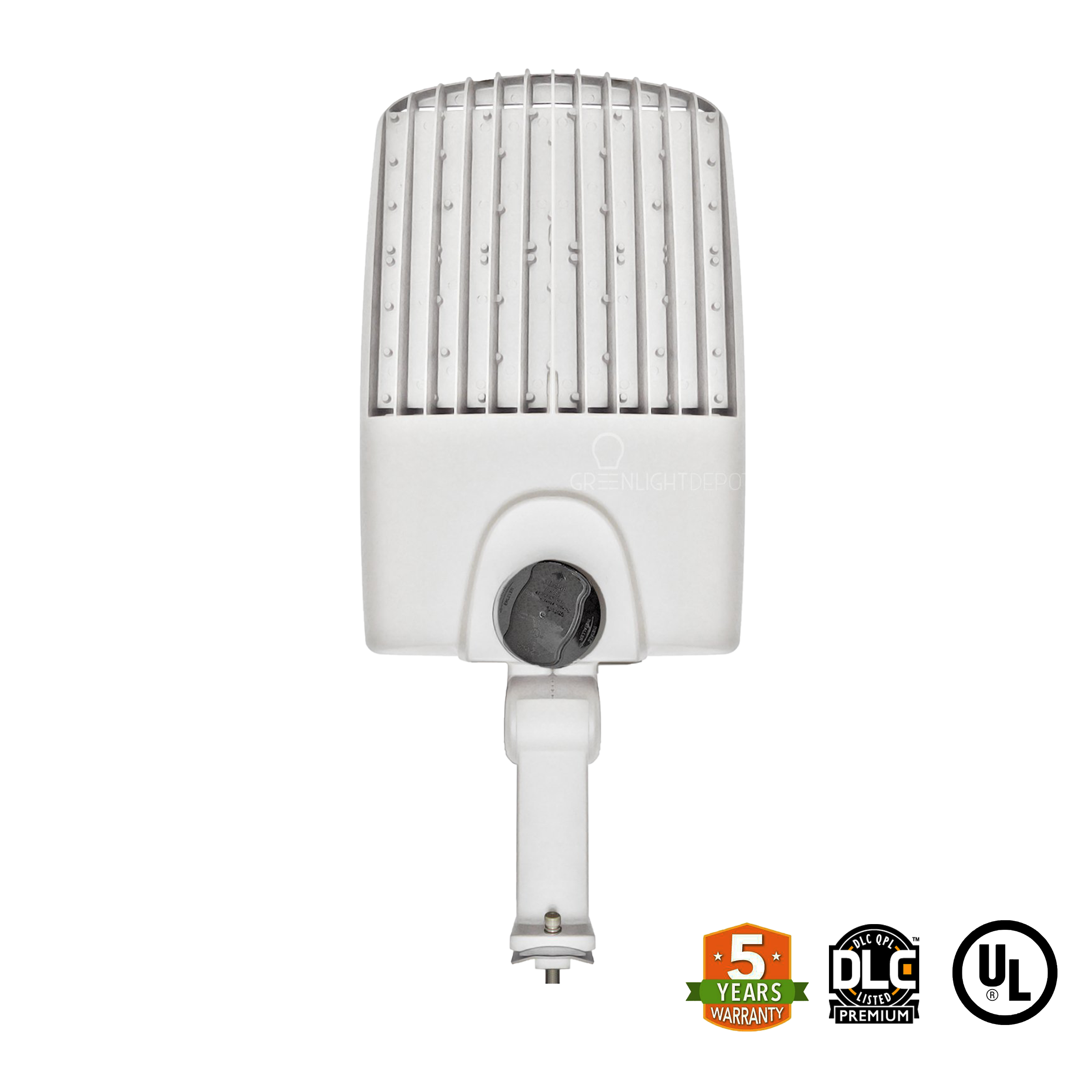 LED Street/Pole Light 300W 42000 Lumens White IP65 UL DLC Certified 5 Year Warranty - With Shorting Cap - Direct Mount