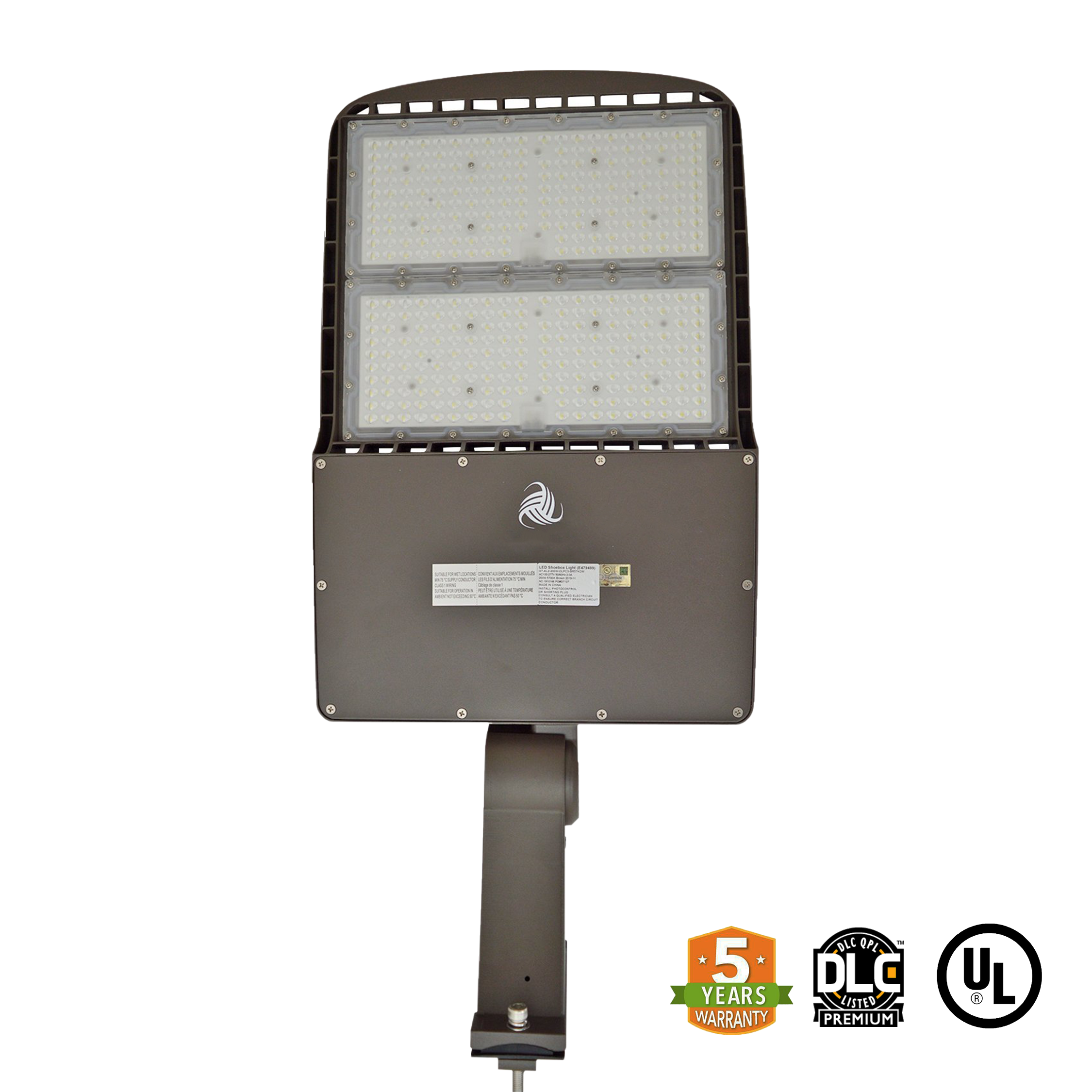 LED Street/Pole Light 300W 42000 Lumens IP65 UL DLC Certified 5 Year Warranty - With Shorting Cap - Direct Mount