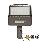 LED Street/Pole Light 100W 14000 Lumens IP65 UL DLC Certified 5 Year Warranty - With Shorting Cap - Slip Fitter Mount
