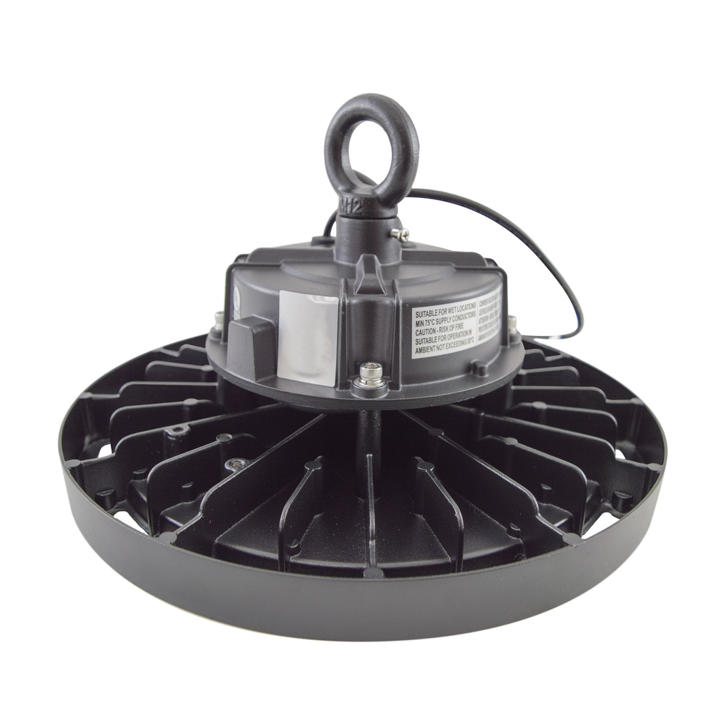 LED UFO High Bay 150W 21600 Lumens IP65 DLC Premium 5 Year Warranty - Hook Mount - High Voltage - V2