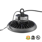 LED UFO High Bay 150W 5700K 20900 Lumens IP65 UL DLC Certified 5 Year Warranty - With Motion Sensor - Hook Mount - V3