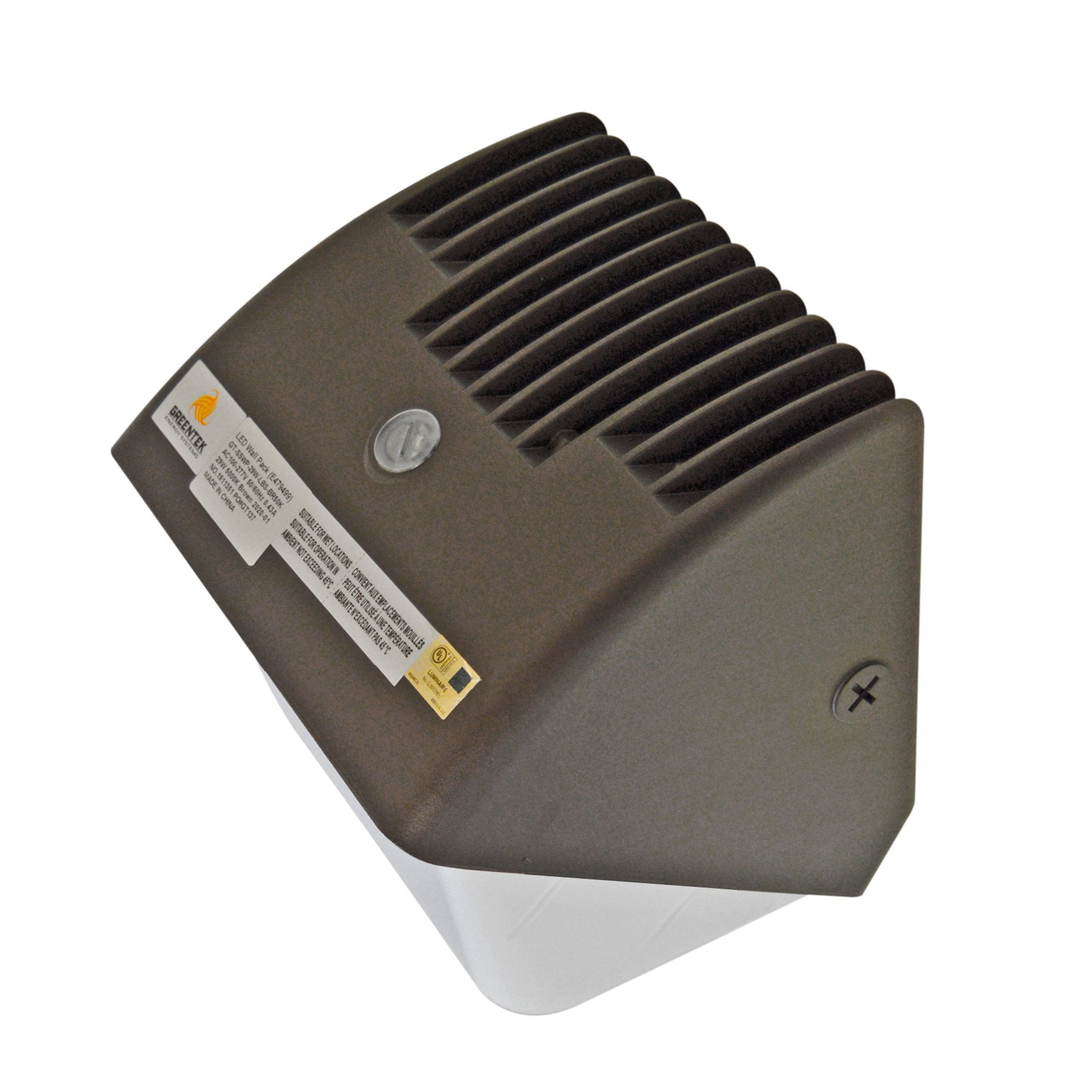 LED Wall Pack - 60W 5000K 7468 Lumens IP65 UL DLC 5 Year Warranty - With Photocell - Semi Cutoff - Forward Throw