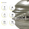 T8 8ft V - Shaped LED Integrated Tube Light 60W 7200 Lumens - Clear - ETL Listed 3 Year Warranty