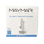 4 Inch LED Downlight 9.5W 600 Lumens - Clear - ETL ES Certified 5 Year Warranty -  Dimmable - With Driver Remote