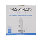 6 Inch LED Downlight 12.5W 750 Lumens - Clear - ETL ES Certified 5 Year Warranty - Dimmable - With Driver Remote