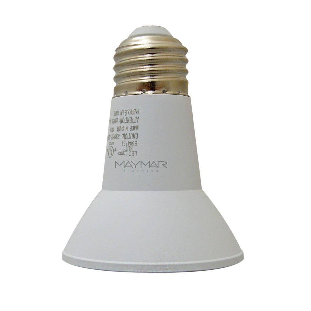 LED Light Bulb - PAR20 - E26 Base - 7W 500 Lumens UL ES Certified - Dimmable
