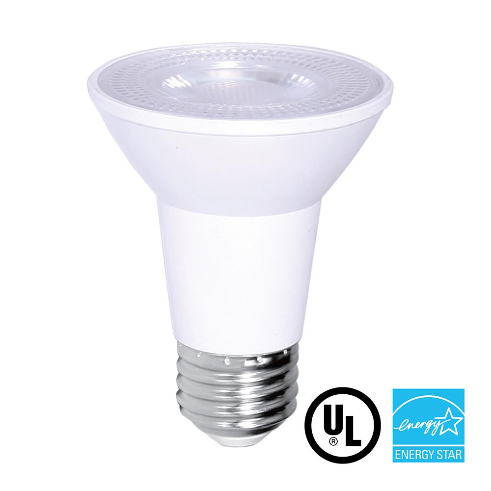 LED Light Bulb - PAR20 - E26 Base - 7W 500 Lumens UL ES Certified - Dimmable