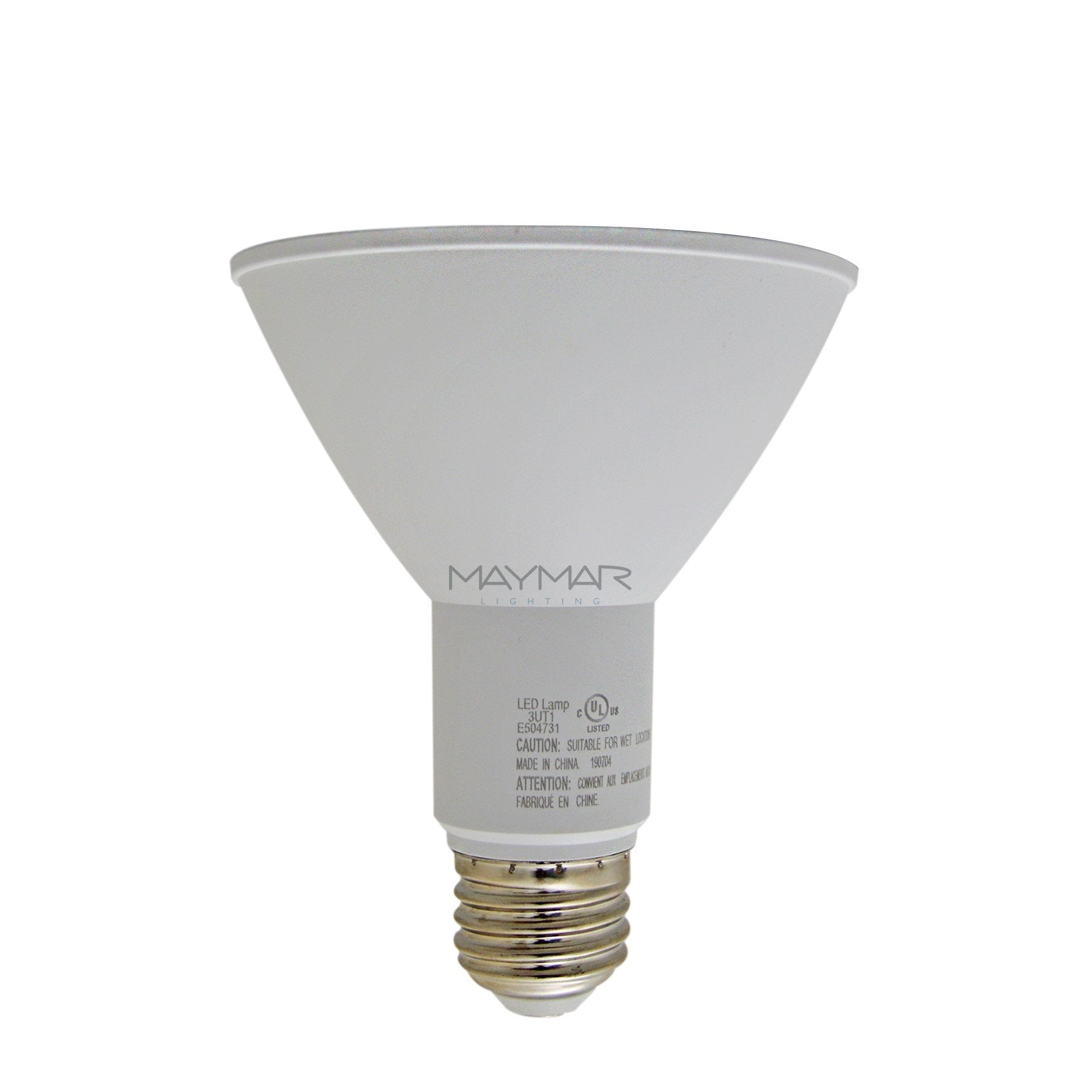LED Light Bulb - PAR30 - E26 Base - 10W 800 Lumens UL ES Certified - Dimmable