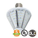LED Corn Bulb - Post Top - Top Socket - 30W 5700K 3500 Lumens - E39 Base - 360 Degree - IP64 UL DLC Certified 5 Year Warranty