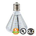 LED Corn Bulb - Post Top - Bottom Socket - 30W 5700K 3500 Lumens - E39 Base -  360 Degree - IP64 UL DLC Certified 5 Year Warranty