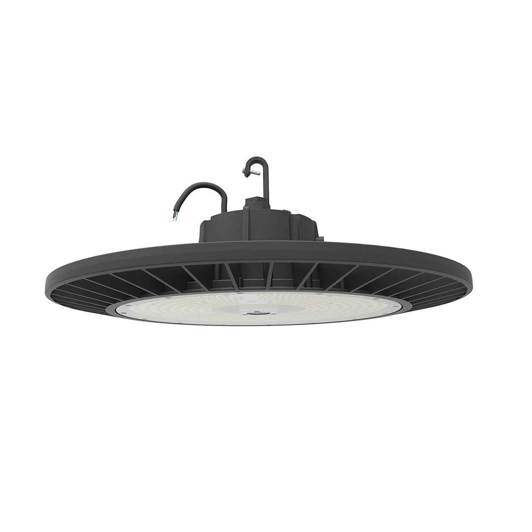 LED UFO High Bay 200W 5000K 30600 Lumens IP65 DLC Premium - Slim - Dimmable - Hook Mount - V5