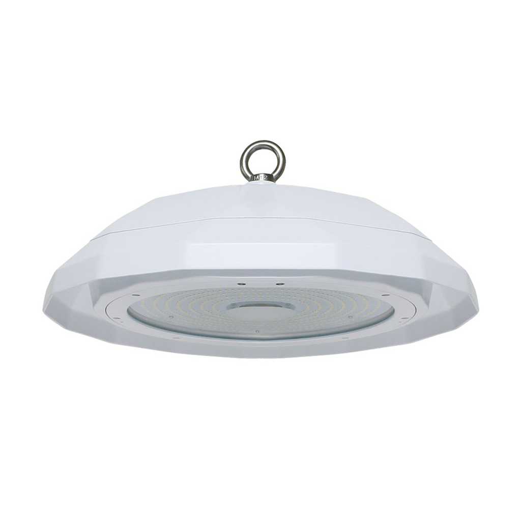 LED UFO High Bay 200W 5000K 29200 Lumens White IP66 NSF DLC Premium - With Motion Sensor - Dimmable - Hook Mount - V4