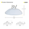 LED UFO High Bay 200W 5000K 29200 Lumens White IP66 NSF DLC Premium - With Motion Sensor - Dimmable - Hook Mount - V4