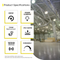 LED UFO High Bay 200W 5000K 30600 Lumens IP65 DLC Premium - Slim - Dimmable - Hook Mount - V5