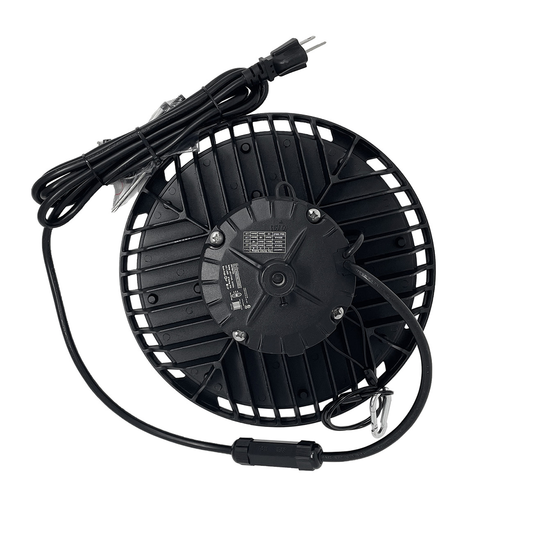 LED UFO High Bay Multi Wattage (180W/200W/250W) 5000K IP66 UL DLC Premium 5 Year Warranty - Dimmable - Hook Mount - V7
