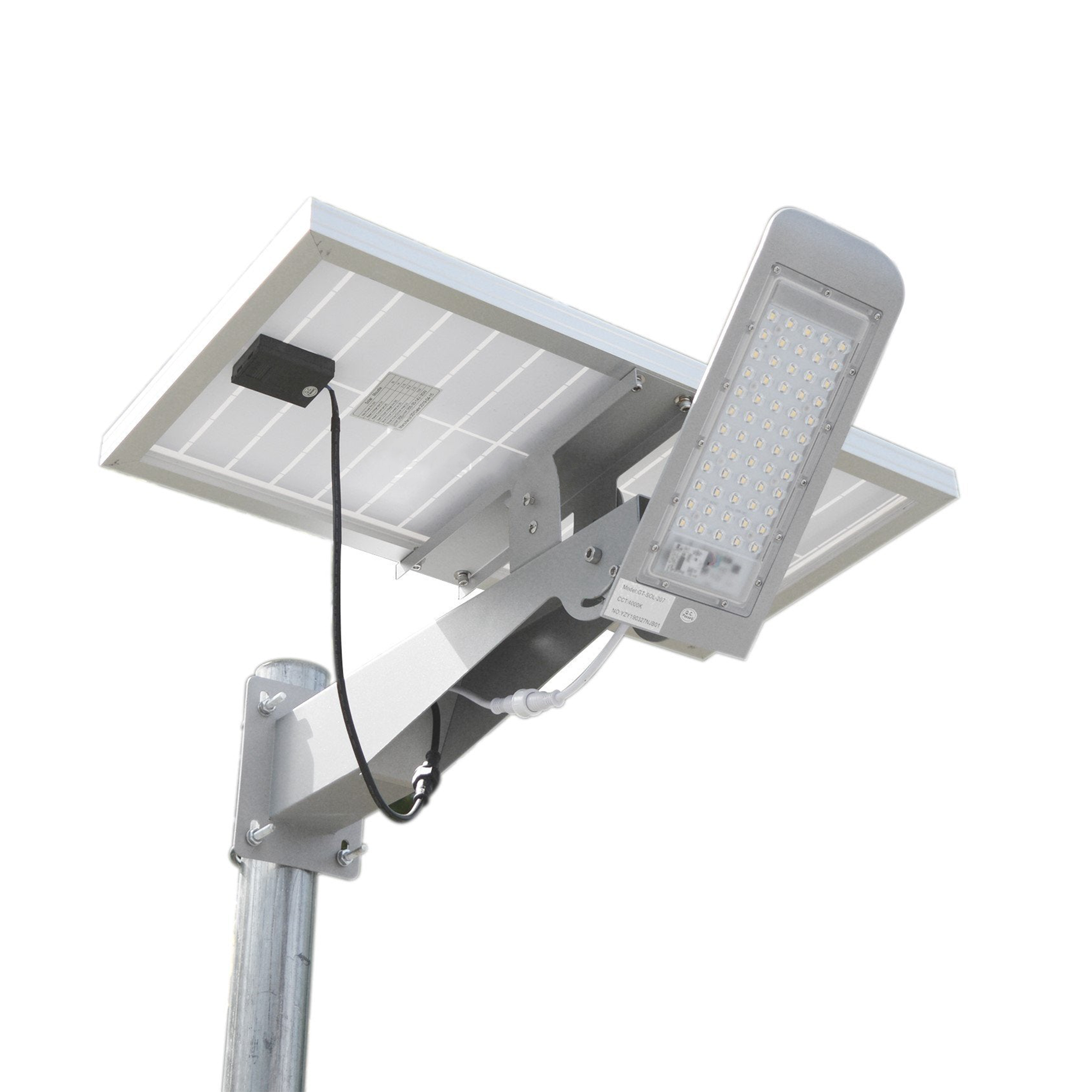 Solar LED Street/Pathway Light 4000 Lumens IP65 - Solar Panel 30W