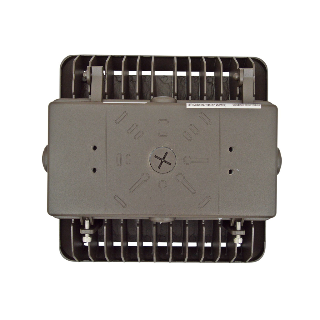 LED Canopy Light 100W 13300 Lumens Bronze IP65 UL DLC Certified 5 Year Warranty - Parking Garage