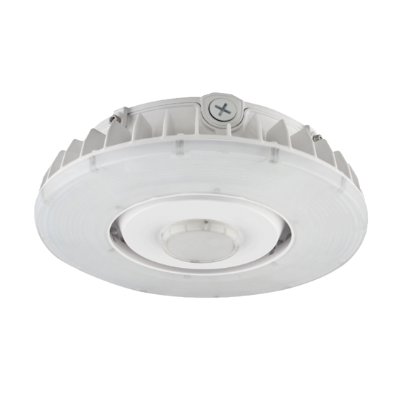 LED Canopy Light 100W 4000K 13400 Lumens White IP65 UL DLC Certified 5 Year Warranty - Parking Garage - V2