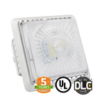 LED Canopy Light 75W 5700K 9900 Lumens White IP65 UL DLC Certified 5 Year Warranty - Parking Garage