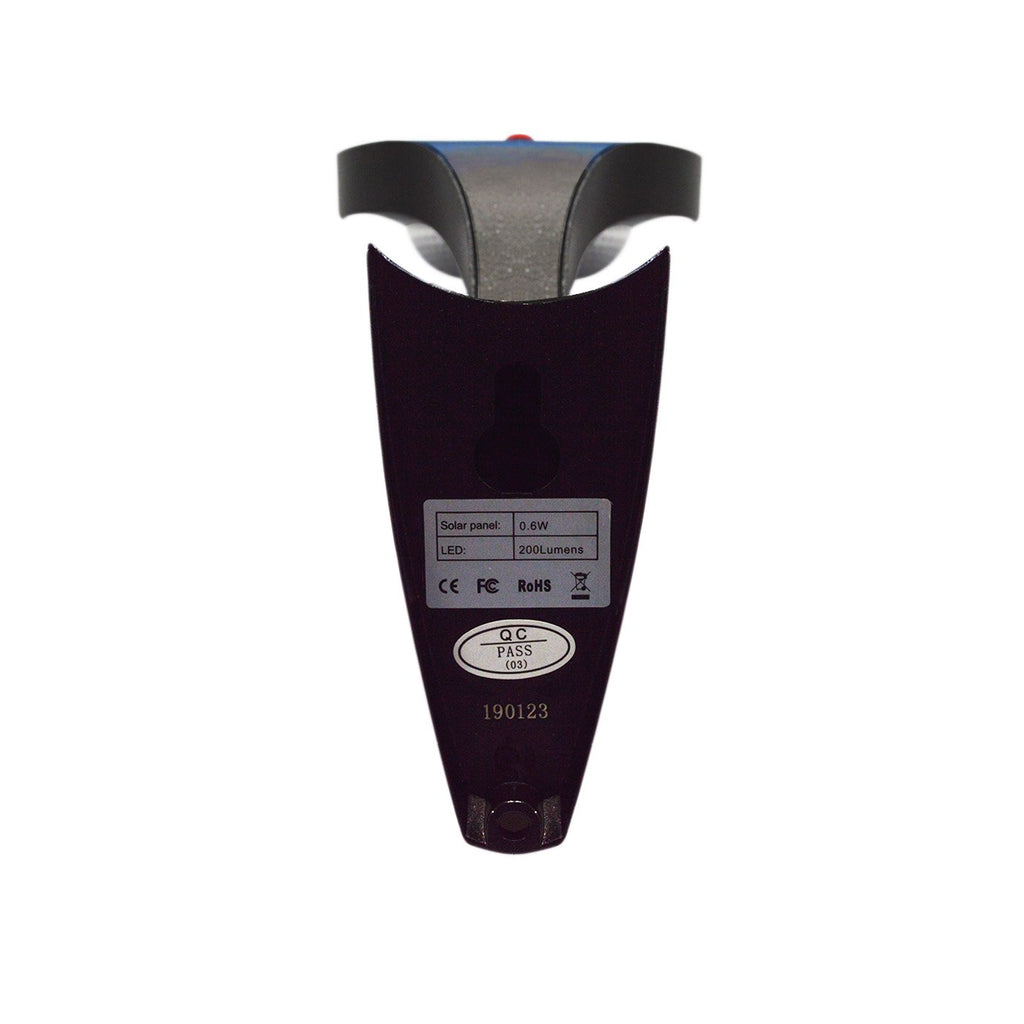 Solar LED Arm Light - Toughened Glass - 200 Lumens 4000K IP65 - Solar Panel 0.6W