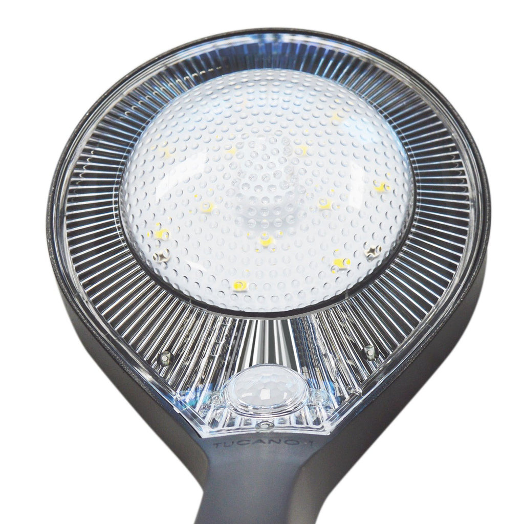 Solar LED Arm Light - Toughened Glass - 200 Lumens 4000K IP65 - Solar Panel 0.6W