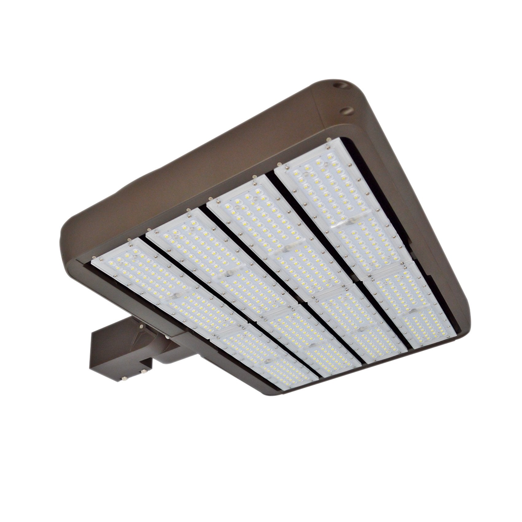 LED Flood Light 480W 5700K 60853 Lumens Bronze IP65 - DLC Certified - Slip Fitter Mount - Photocell Compatible -  Stadium Light - High Voltage