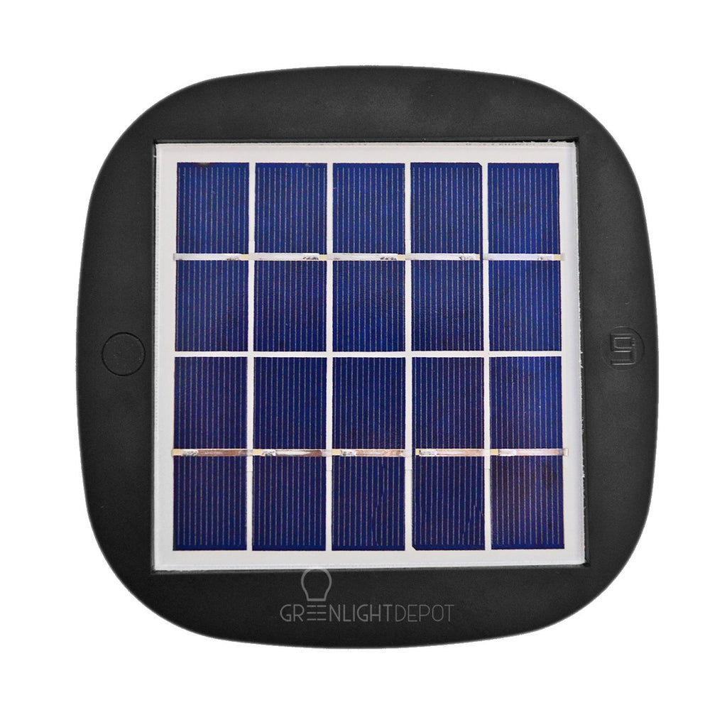 Solar Post Top LED Lamp 100 Lumens IP65 - Solar Panel 1.6W - Street Light