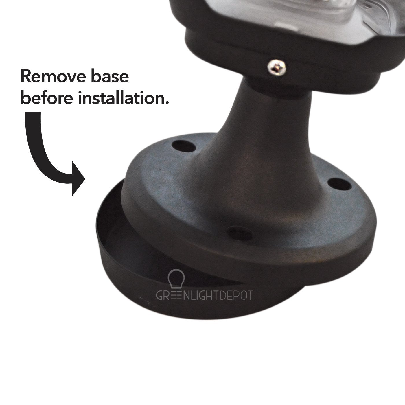 Solar Post Top LED Lamp 100 Lumens IP65 - Solar Panel 1.6W - Street Light