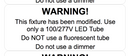 Warning Stickers - Bypass Installation - 8 Labels