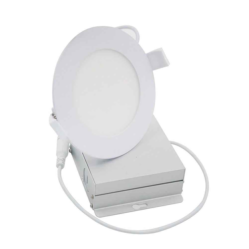 6 Inch LED Downlight 12.5W 750 Lumens - Clear - ETL ES Certified 5 Year Warranty - Dimmable - With Driver Remote