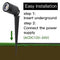 LED Landscape Light 10W 3000K 630 Lumens Black IP67 3 Year Warranty - Accent Light - Stake Mount