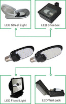 LED Corn Bulb 54W 5700K 6800 Lumens - Clear - E39 Base - 180 Degree - UL DLC Certified 5 Year Warranty