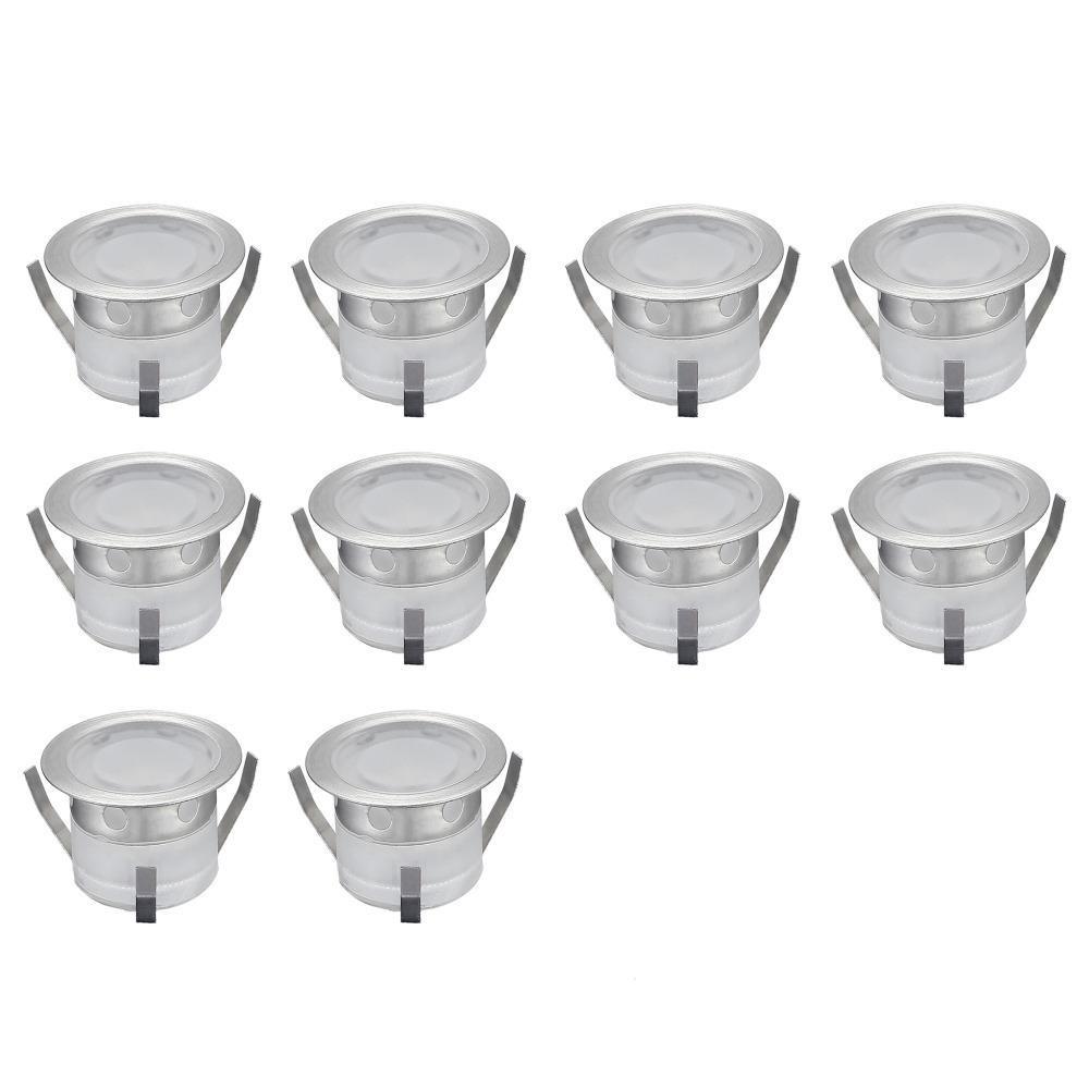 LED Landscape/Deck Light 0.6W Each 3000K IP67 3 Year Warranty - Ground Patio Kit - 10 Pieces With Driver
