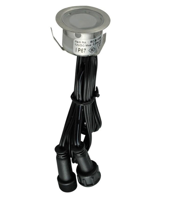 LED Landscape/Deck Light 0.6W Each 3000K IP67 3 Year Warranty - Ground Patio Kit - 10 Pieces With Driver