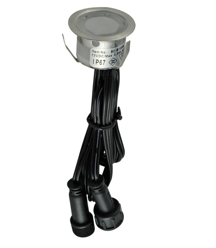 LED Landscape/Deck Light 0.6W Each 3000K IP67 3 Year Warranty - Ground Patio Kit - 10 Pieces With Driver