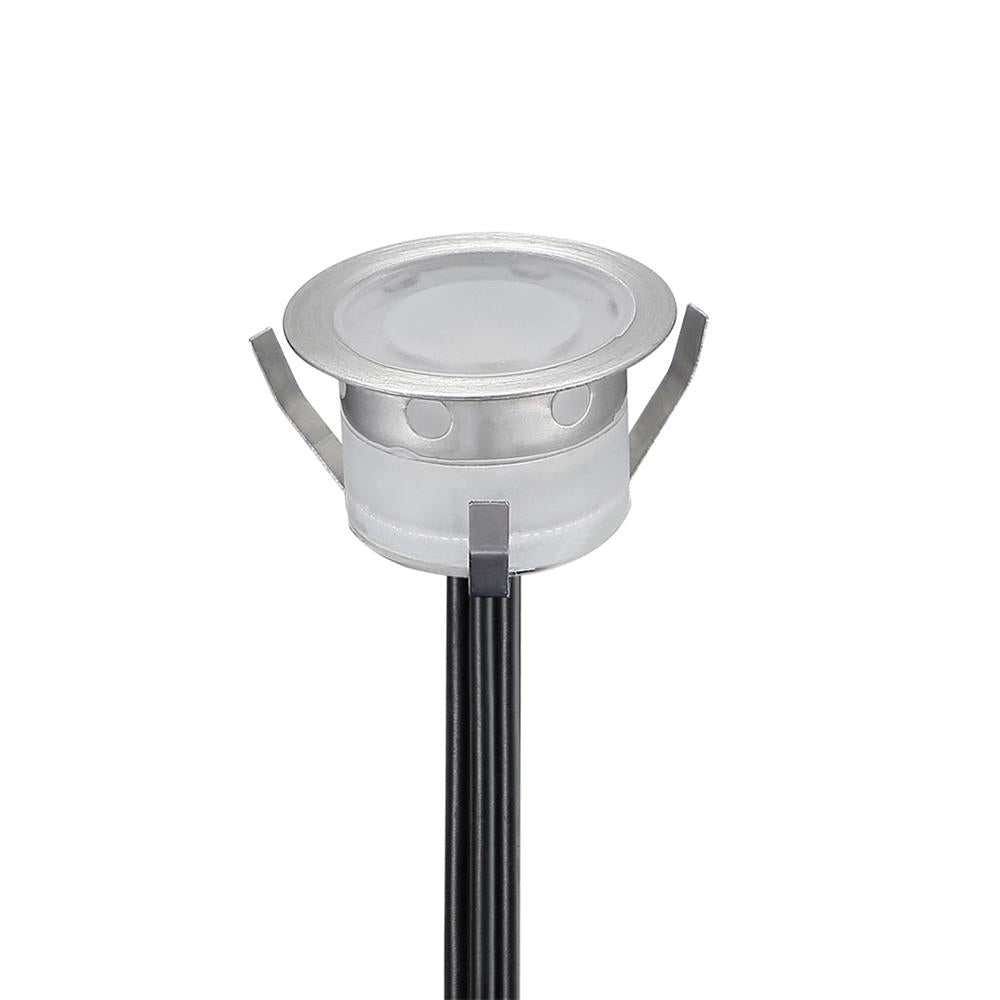 LED Landscape/Deck Light 0.6W Each 3000K IP67 3 Year Warranty - Ground Patio Kit - 10 Pieces With Driver