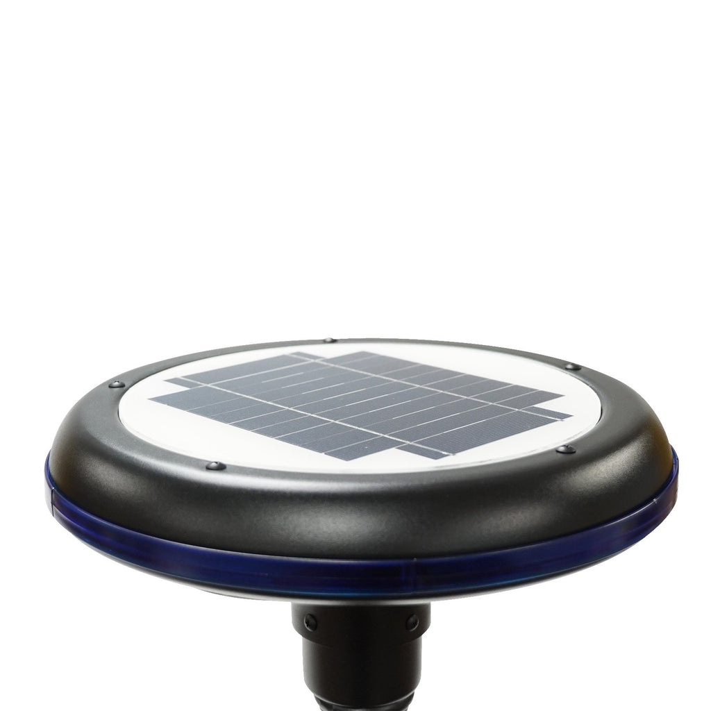 Solar LED Garden Light 150 Lumens 6000K IP65 - Solar Panel 4.6W -  Courtyard/Bollard Light